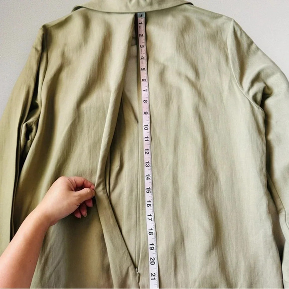 NEW PARTOW Adler Khaki Flap Pocket Trench Dress - Picture 11 of 15